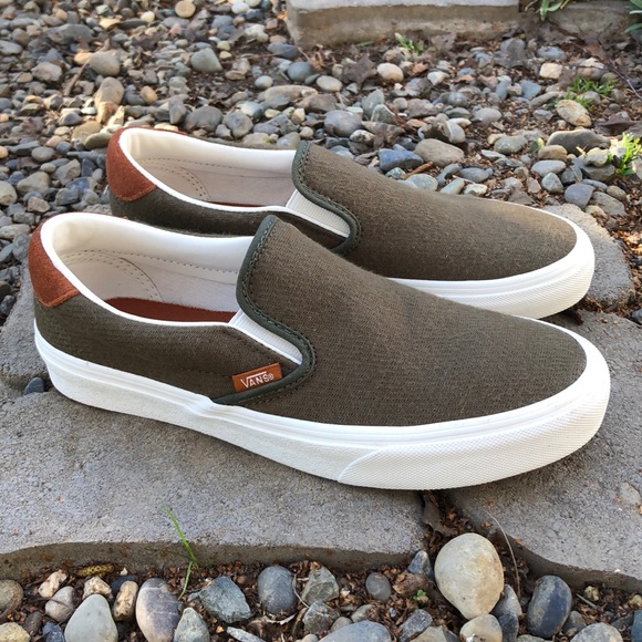 vans flannel slip on